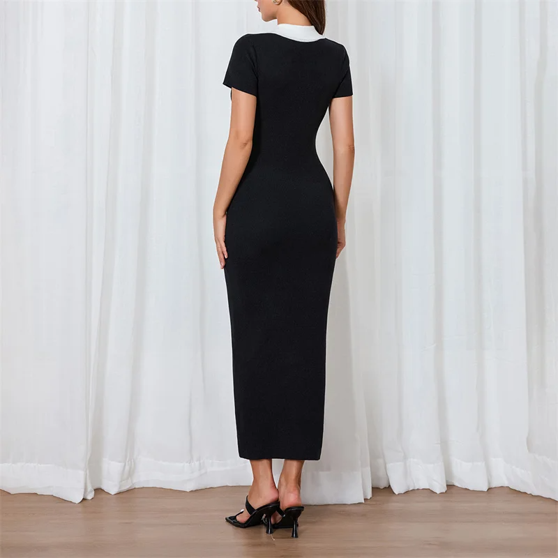 BIANCO | VESTIDO ELEGANTE CON CUELLO
