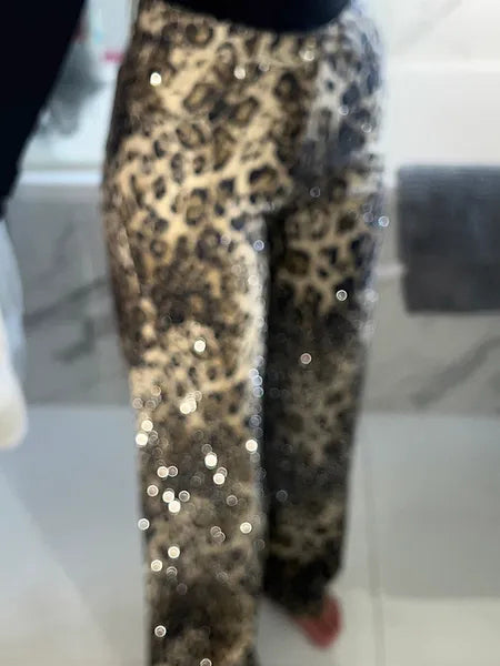 DIAMANTE DENIM LEOPARDO