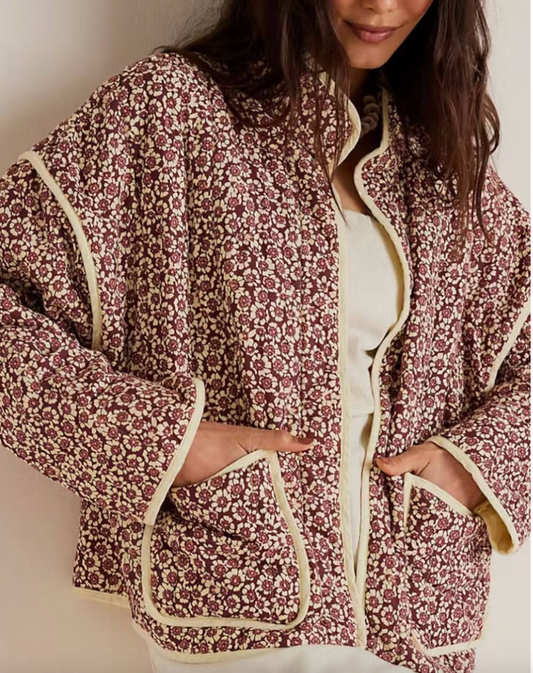 FLORINA | CHAQUETA ACOLCHADA FLORAL