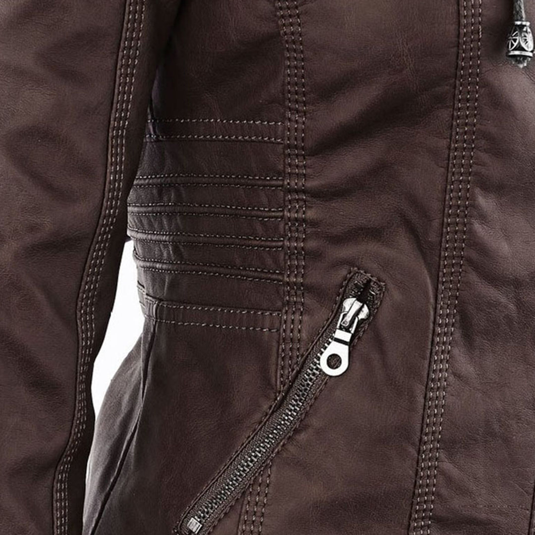 PIA | CHAQUETA DE PIEL CUERO