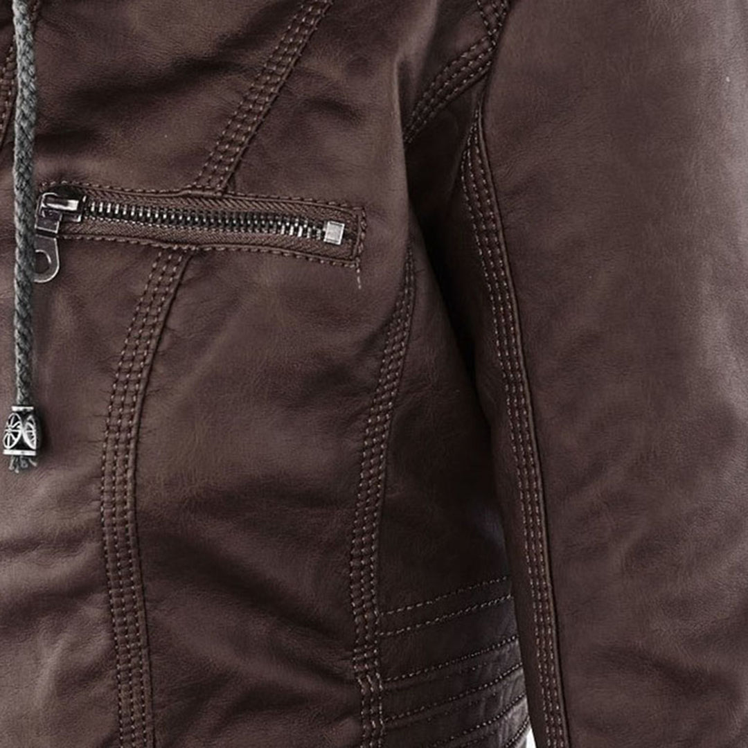 PIA | CHAQUETA DE PIEL CUERO