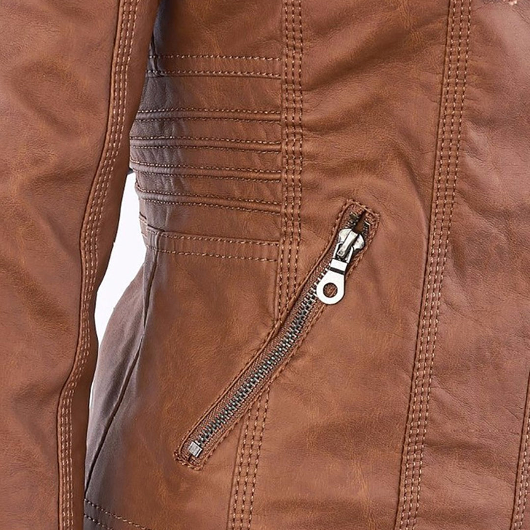 PIA | CHAQUETA DE PIEL CUERO