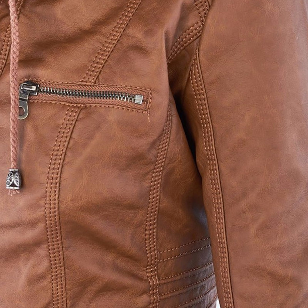 PIA | CHAQUETA DE PIEL CUERO