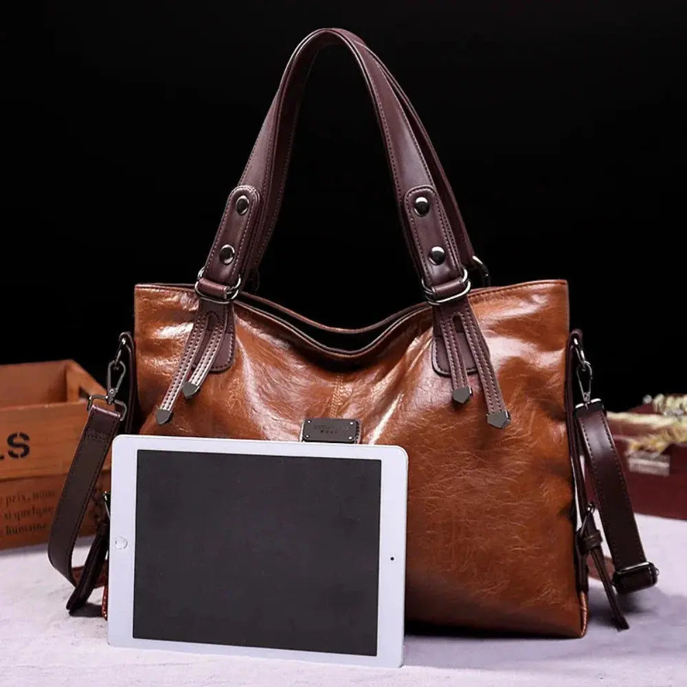 MENINA | BOLSO DE PIEL CUERO MARRÓN