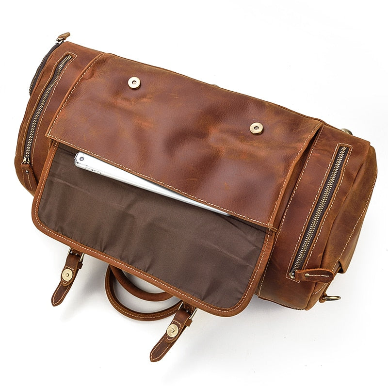BOLSO DE VIAJE EN PIEL