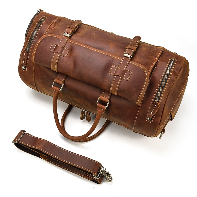 BOLSO DE VIAJE EN PIEL