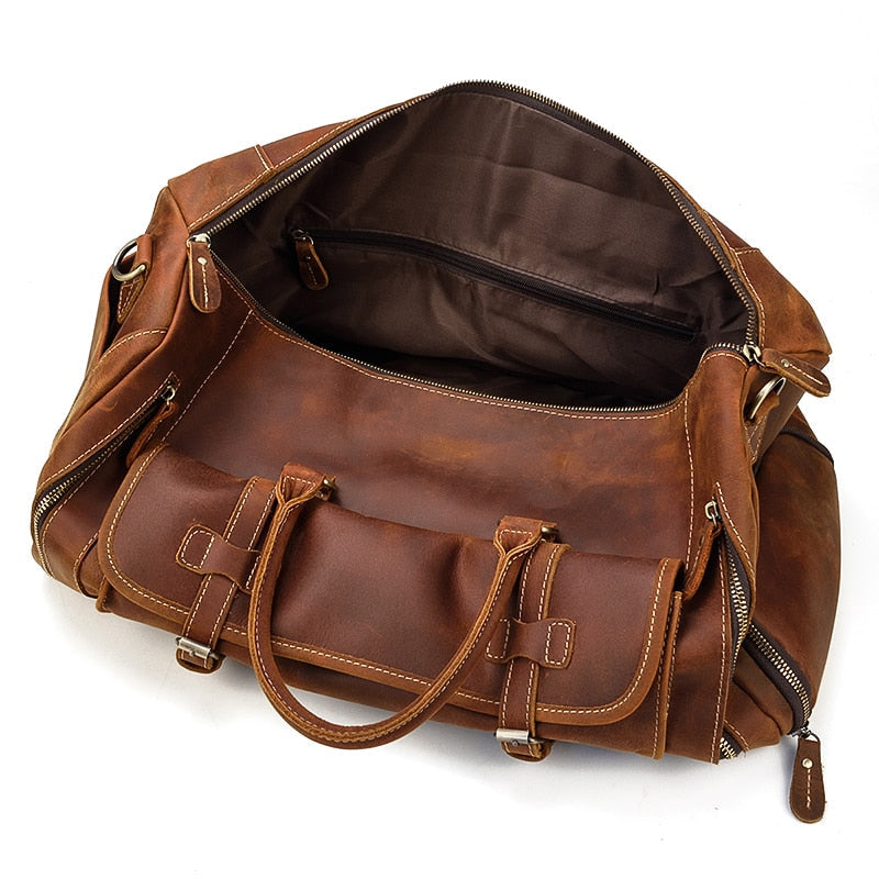 BOLSO DE VIAJE EN PIEL