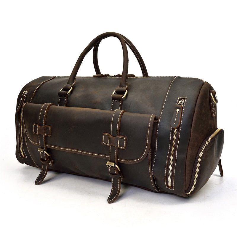 BOLSO DE VIAJE EN PIEL