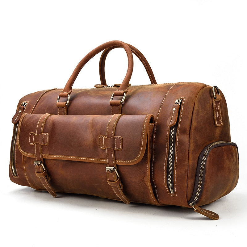 BOLSO DE VIAJE EN PIEL