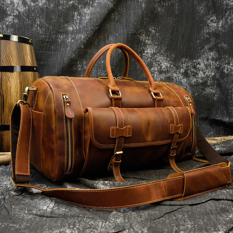 BOLSO DE VIAJE EN PIEL