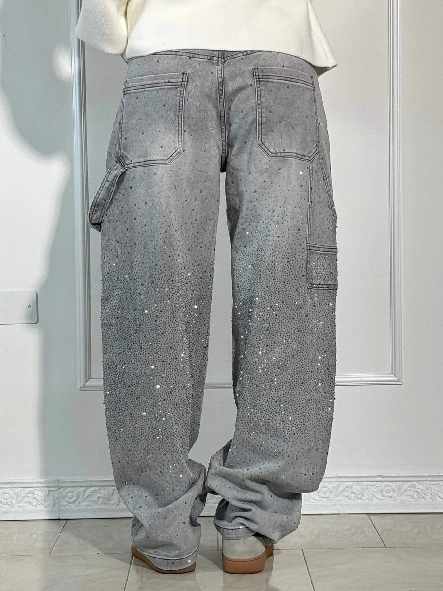 VAQUEROS BALLON SHINE DENIM