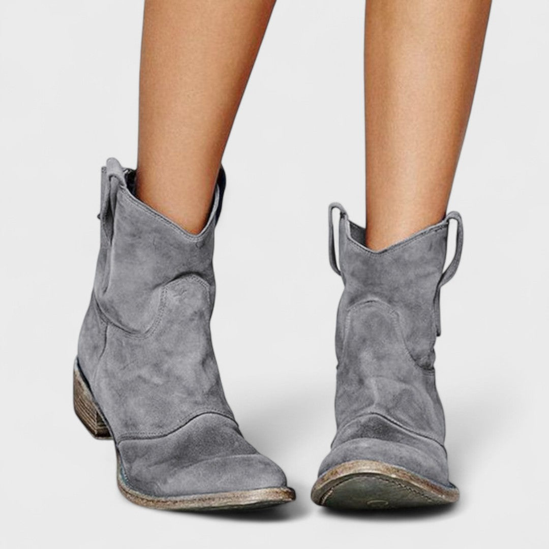 PRADA | BOTA BAJA DE TERCIOPELO