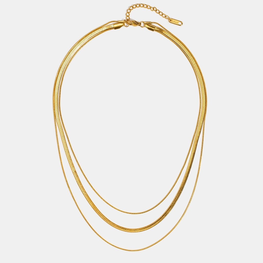 SIRENA | COLLAR DORADO DE ACERO INOXIDABLE