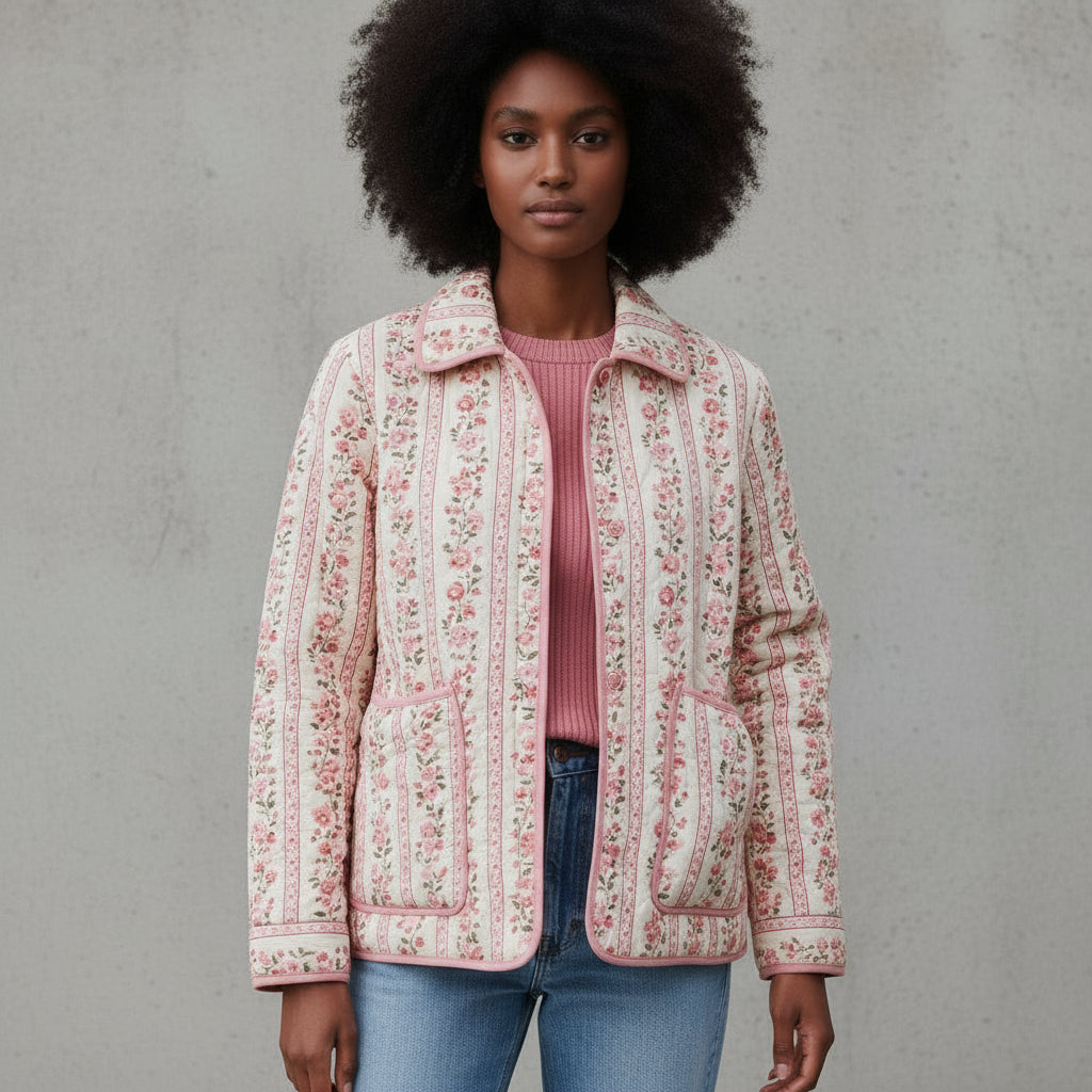 CHAQUETA ACOLCHADA VINTAGE ROSE