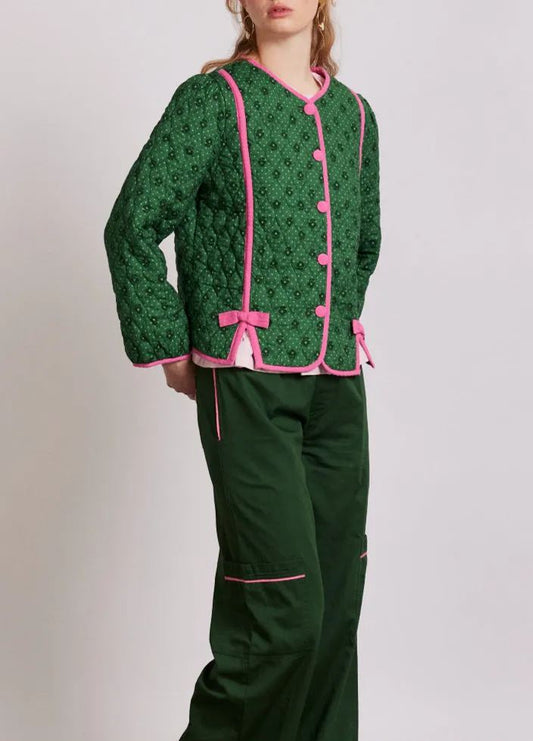 CHAQUETA ACOLCHADA ESMERALD BOW