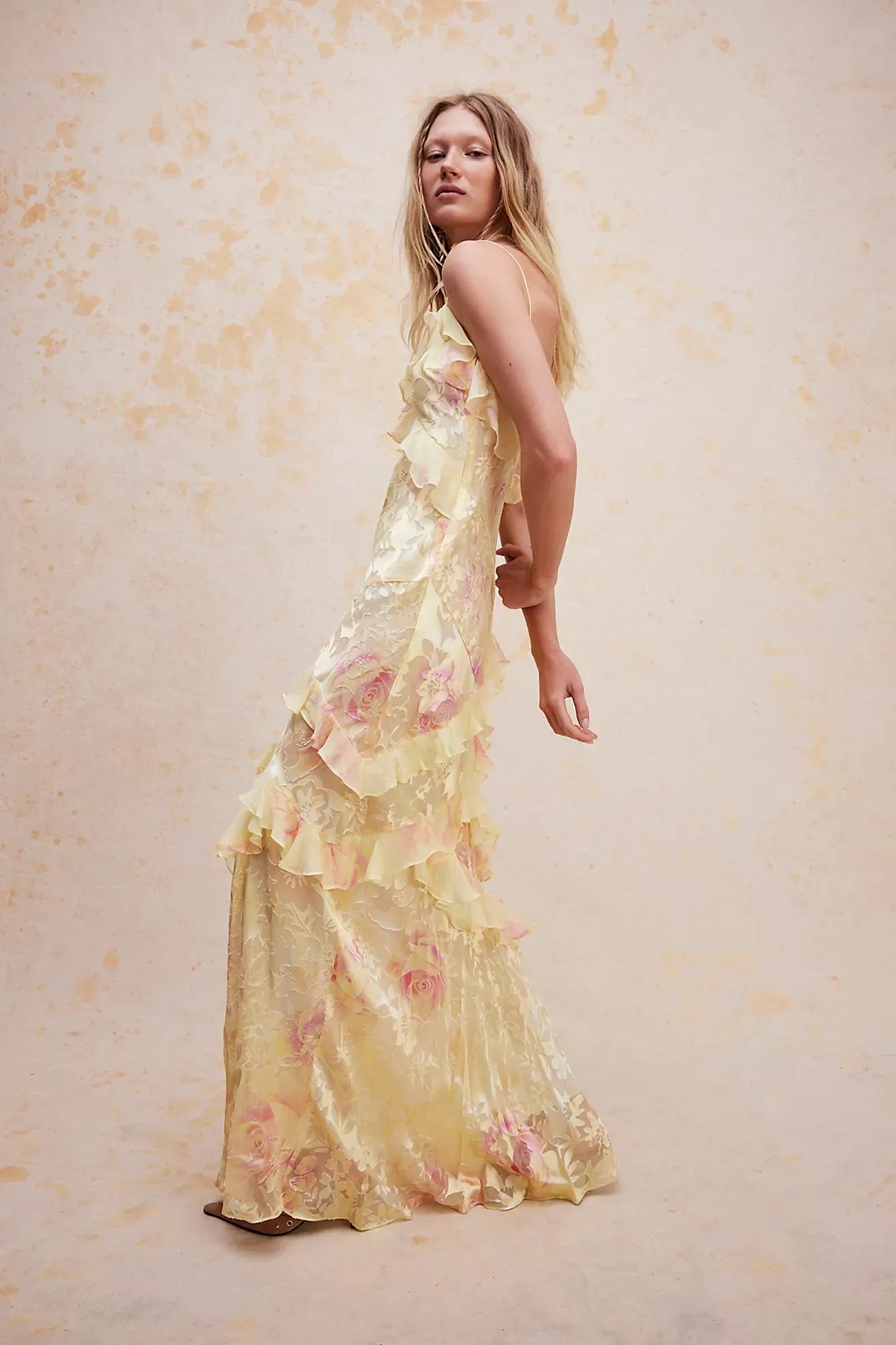 RACHEL | VESTIDO LUNGO ROMANTICO