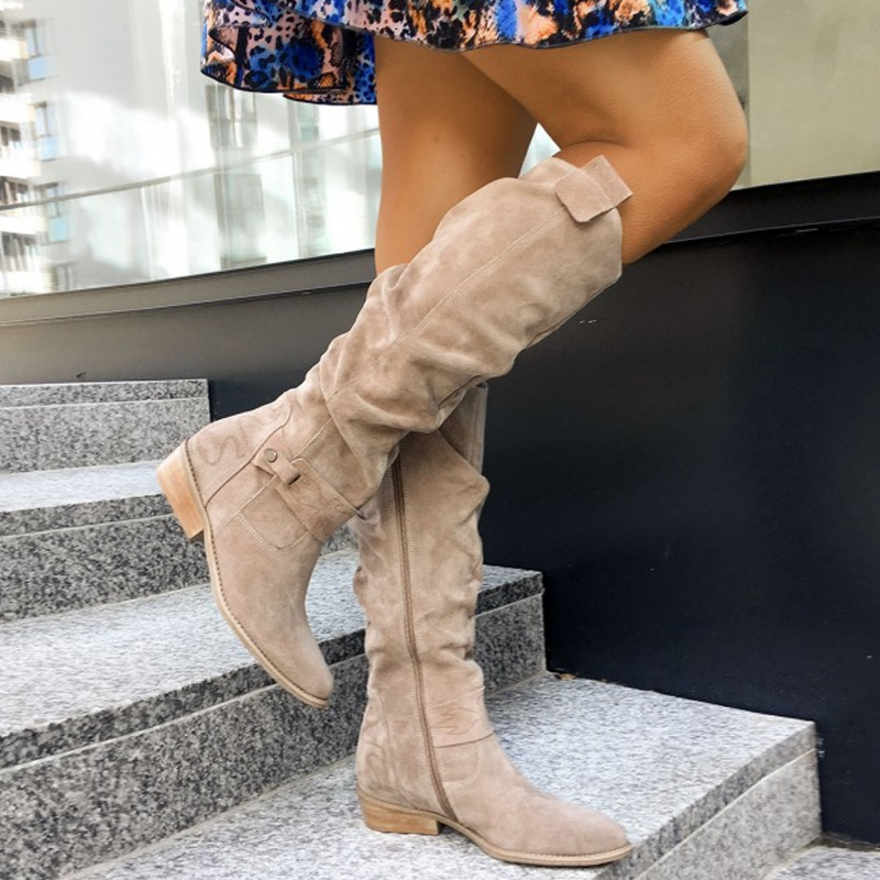 LUNA | BOTAS DE PIEL TERCIOPELO