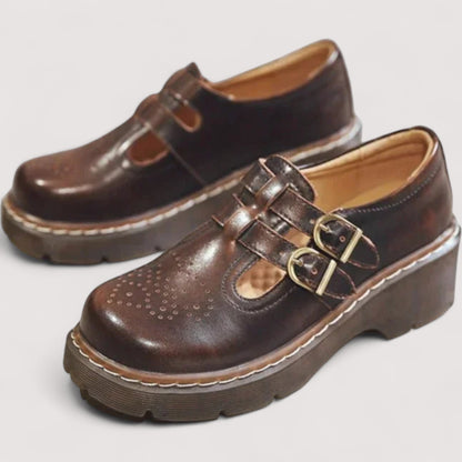 VIOLETA | ZAPATO ELEGANTE CON DOBLE BROCHE
