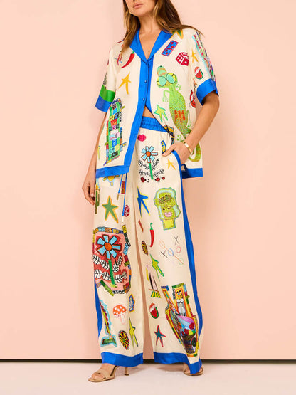 ART LOVER | CONJUNTO DOS PIEZAS ESTAMPADO ARTÍSTICO