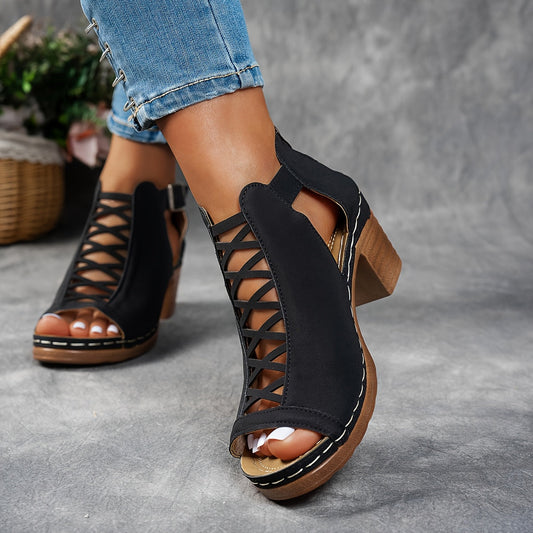 NISA | BOTA CON TACÓN Y CORDONES