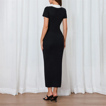 BIANCO | VESTIDO ELEGANTE CON CUELLO