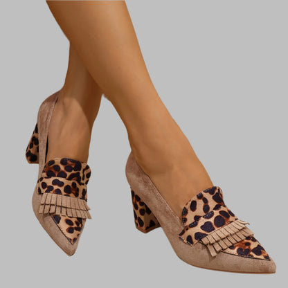 DESERTO | TACONES EN PUNTA LEOPARDO