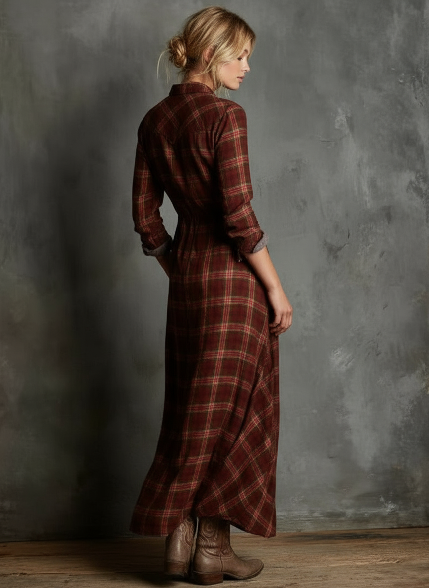 MANHATAN | VESTIDO CAMISERO CUADROS