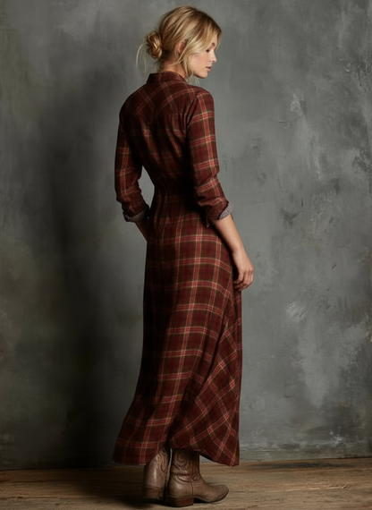 MANHATAN | VESTIDO CAMISERO CUADROS