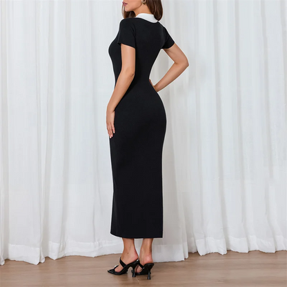 BIANCO | VESTIDO ELEGANTE CON CUELLO