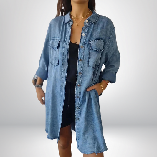 PAULA | CHAQUETA VAQUERA DE CORTE LARGO
