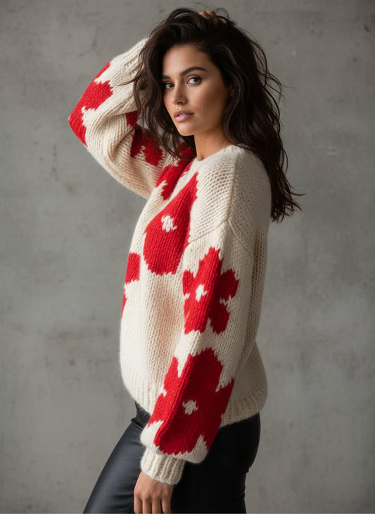 BLOOM COZY | SUETER FLORAL