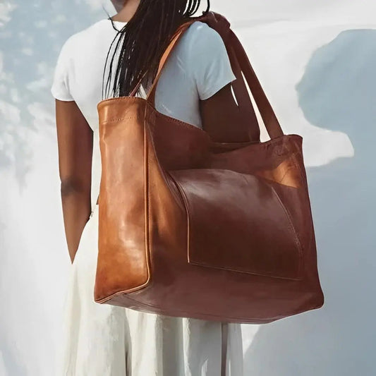 BOLSA MAXI DE PIEL CUERO