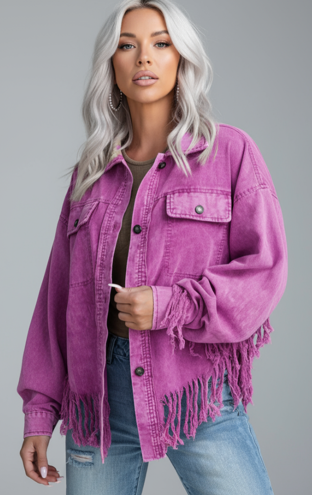 FRINCH | CHAQUETA DENIM CON FLECO