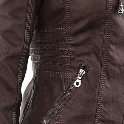 PIA | CHAQUETA DE PIEL CUERO