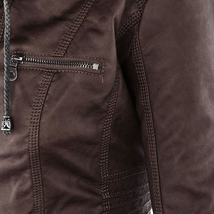 PIA | CHAQUETA DE PIEL CUERO