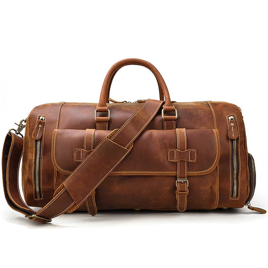 BOLSO DE VIAJE EN PIEL