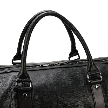 BACKPACK | BOLSO DE VIAJE NEGRO DE CUERO