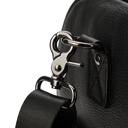 BACKPACK | BOLSO DE VIAJE NEGRO DE CUERO