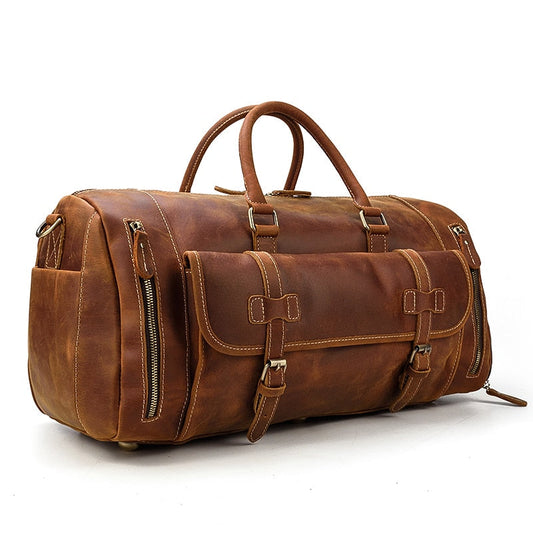 BOLSO DE VIAJE EN PIEL
