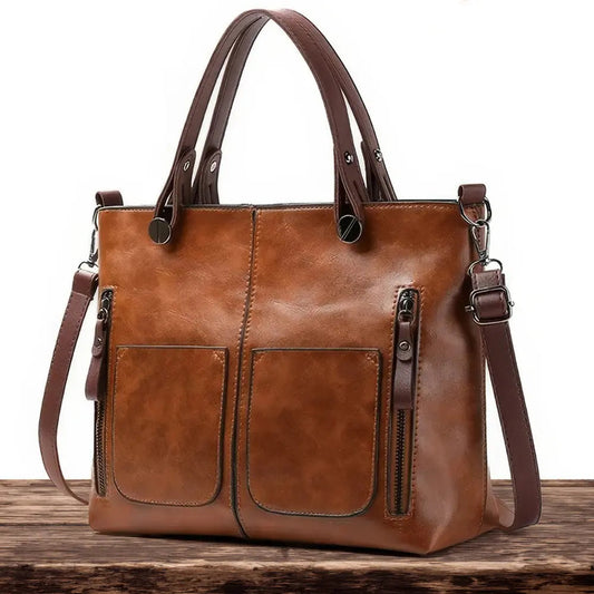 JULIANA | BOLSO DE PIEL CUERO MARRÓN