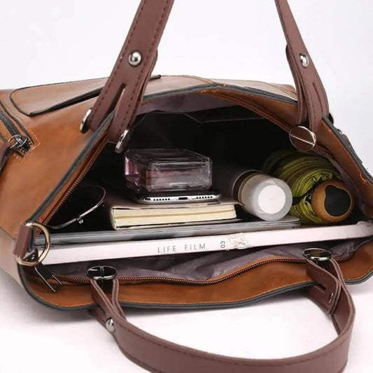 JULIANA | BOLSO DE PIEL CUERO MARRÓN