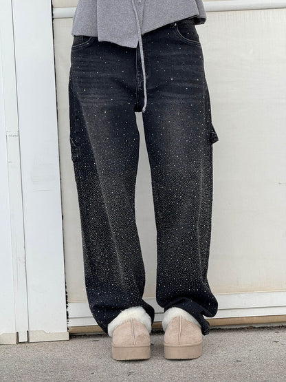 VAQUEROS BALLON SHINE DENIM