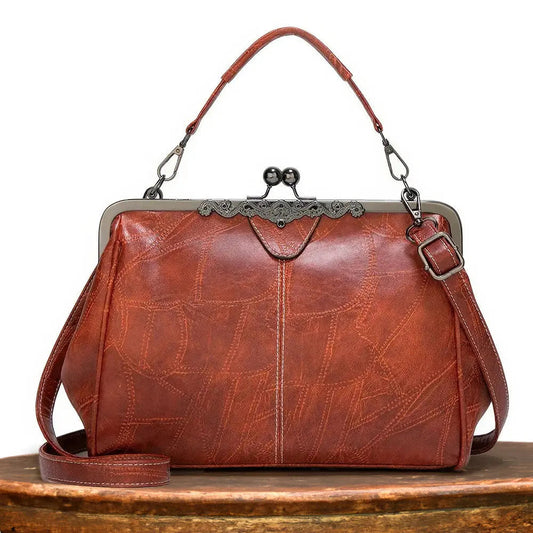 MIRIA | BOLSO DE MANO EN PIEL CUERO