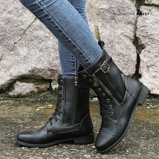 ROMINA | BOTAS DE CUERO CON CREMALLERA