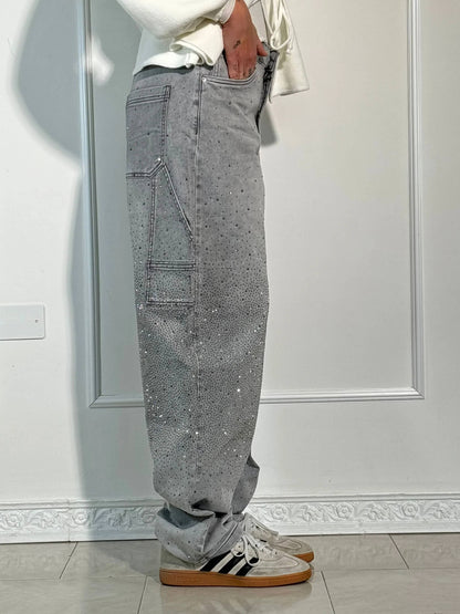 VAQUEROS BALLON SHINE DENIM