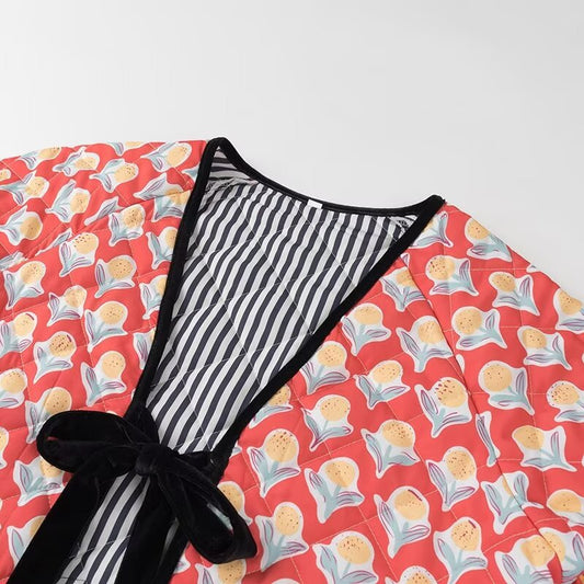 PARISIAN | CHAQUETA ACOLCHADA CON LAZOS