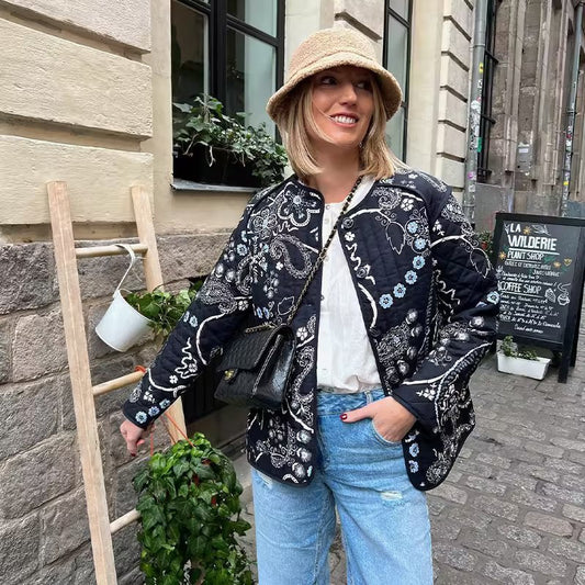 BOHO | CHAQUETA ACOLCHADA ESTAMPADA