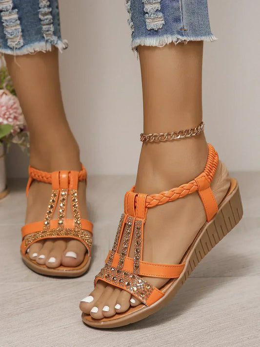 FRANSIA | SANDALIA CON BRILLANTES OLIVIA CREATION