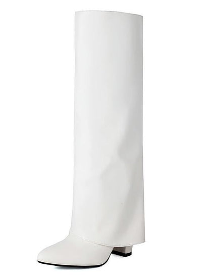 ELEGANTI | BOTAS DE TACÓN CUADRADOS EFECTO PANTALÓN