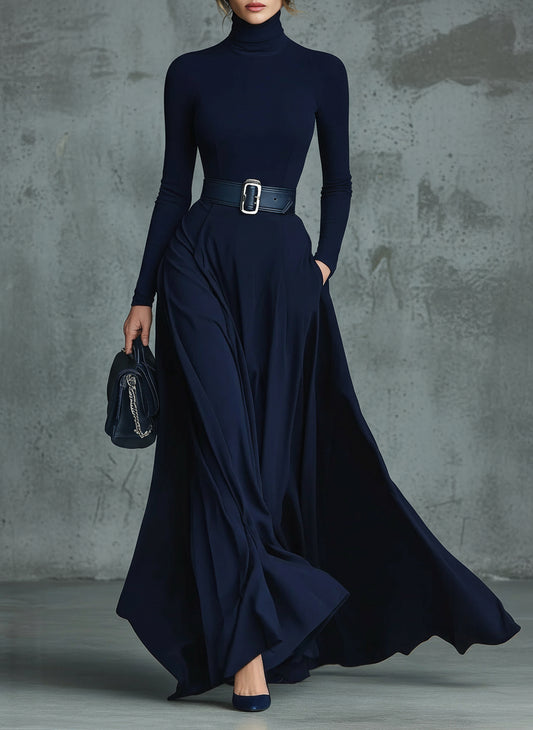 ATLANTA | VESTIDO DARK BLUE OLIVIA